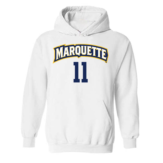 Marquette - NCAA Women's Volleyball : Tani Juric - Replica Shersey Hooded Sweatshirt-0