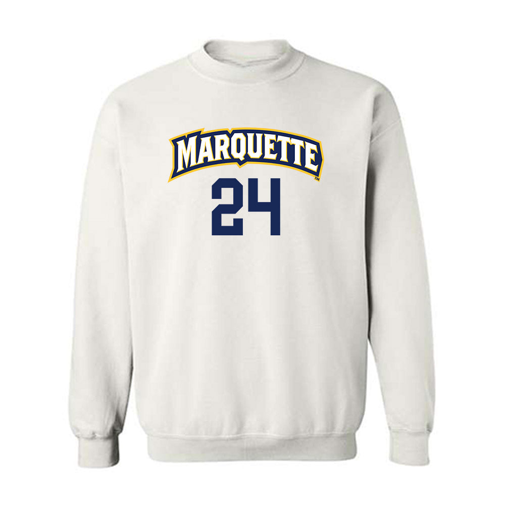 Marquette - NCAA Women's Volleyball : Avery Helms - Replica Shersey Crewneck Sweatshirt-0