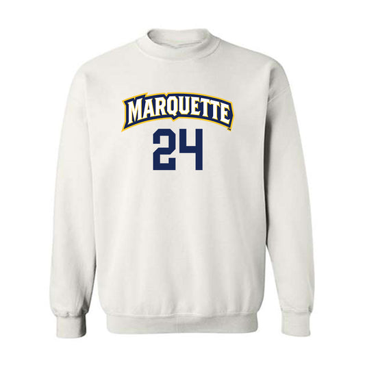 Marquette - NCAA Women's Volleyball : Avery Helms - Replica Shersey Crewneck Sweatshirt-0