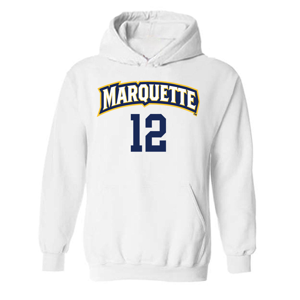 Marquette - NCAA Women's Volleyball : Aubrey Hicks - Replica Shersey Hooded Sweatshirt-0