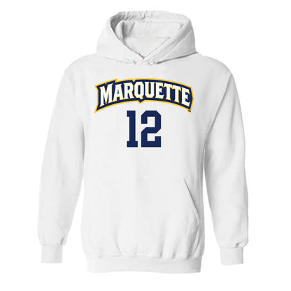 Marquette - NCAA Women's Volleyball : Aubrey Hicks - Replica Shersey Hooded Sweatshirt-0