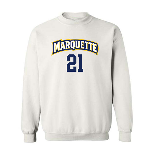 Marquette - NCAA Women's Volleyball : Berrak Sporeli - Replica Shersey Crewneck Sweatshirt-0
