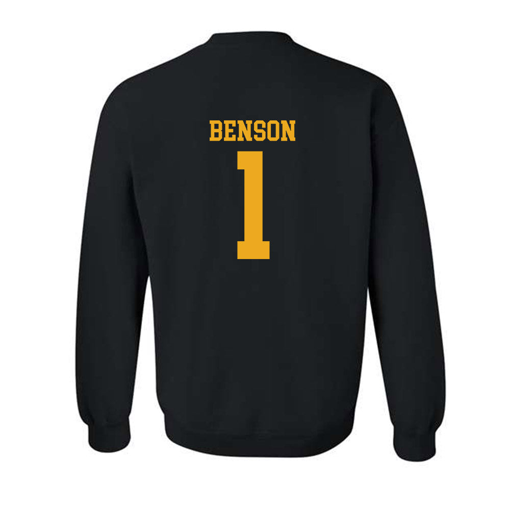 Missouri - NCAA Baseball : Cameron Benson - Replica Shersey Crewneck Sweatshirt-1