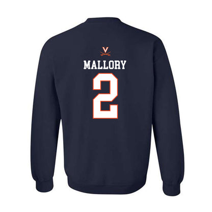 Virginia - NCAA Men's Basketball : Chance Mallory - Replica Shersey Crewneck Sweatshirt-1