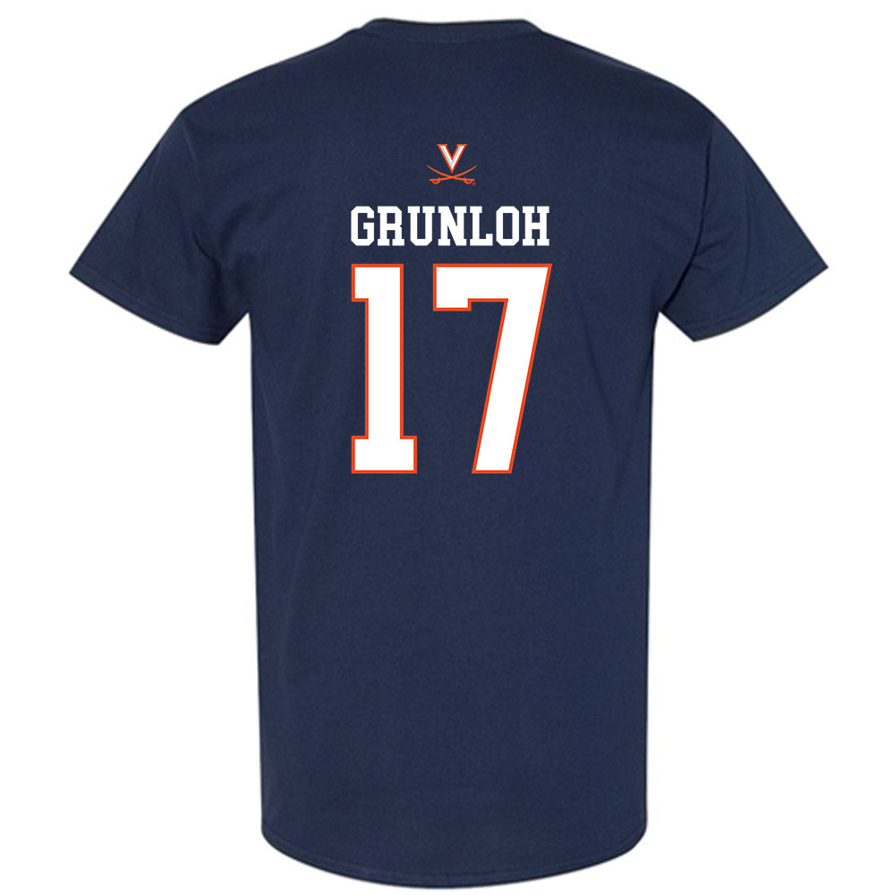 Virginia - NCAA Men's Basketball : Johann Grunloh - Replica Shersey T-Shirt-1
