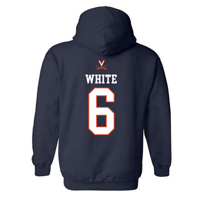 Virginia - NCAA Men's Basketball : Jacari White - Replica Shersey Hooded Sweatshirt-1