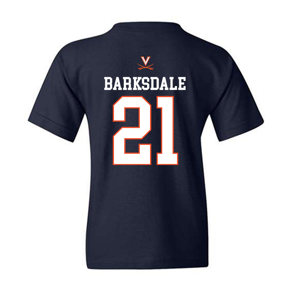 Virginia - NCAA Men's Basketball : Silas Barksdale - Replica Shersey Youth T-Shirt-1