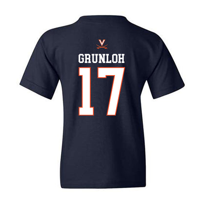 Virginia - NCAA Men's Basketball : Johann Grunloh - Replica Shersey Youth T-Shirt-1