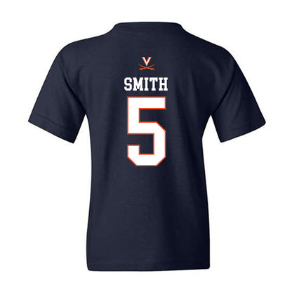Virginia - NCAA Women's Basketball : Sa'Myah Smith - Replica Shersey Youth T-Shirt-1