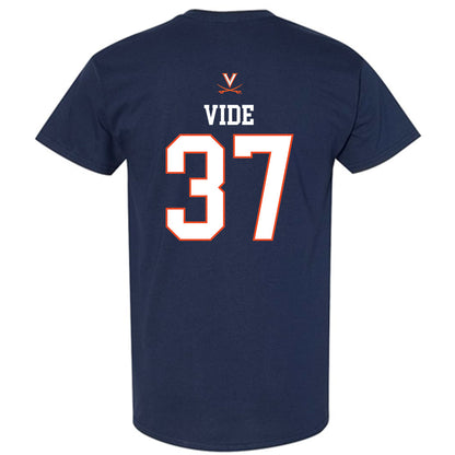 Virginia - NCAA Men's Basketball : Jan Vide - Replica Shersey T-Shirt-1
