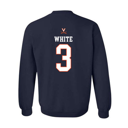 Virginia - NCAA Women's Basketball : Gabrielle White - Replica Shersey Crewneck Sweatshirt-1