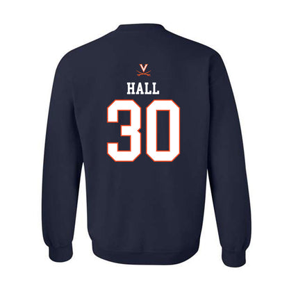 Virginia - NCAA Men's Basketball : Dallin Hall - Replica Shersey Crewneck Sweatshirt-1