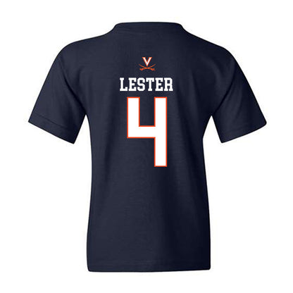 Virginia - NCAA Women's Basketball : Eris Lester - Replica Shersey Youth T-Shirt-1