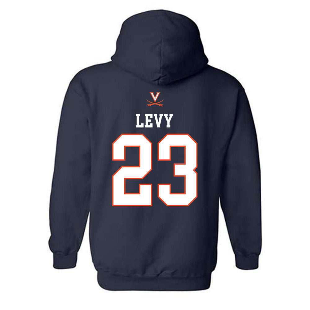 Virginia - NCAA Women's Basketball : Romi Levy - Replica Shersey Hooded Sweatshirt-1