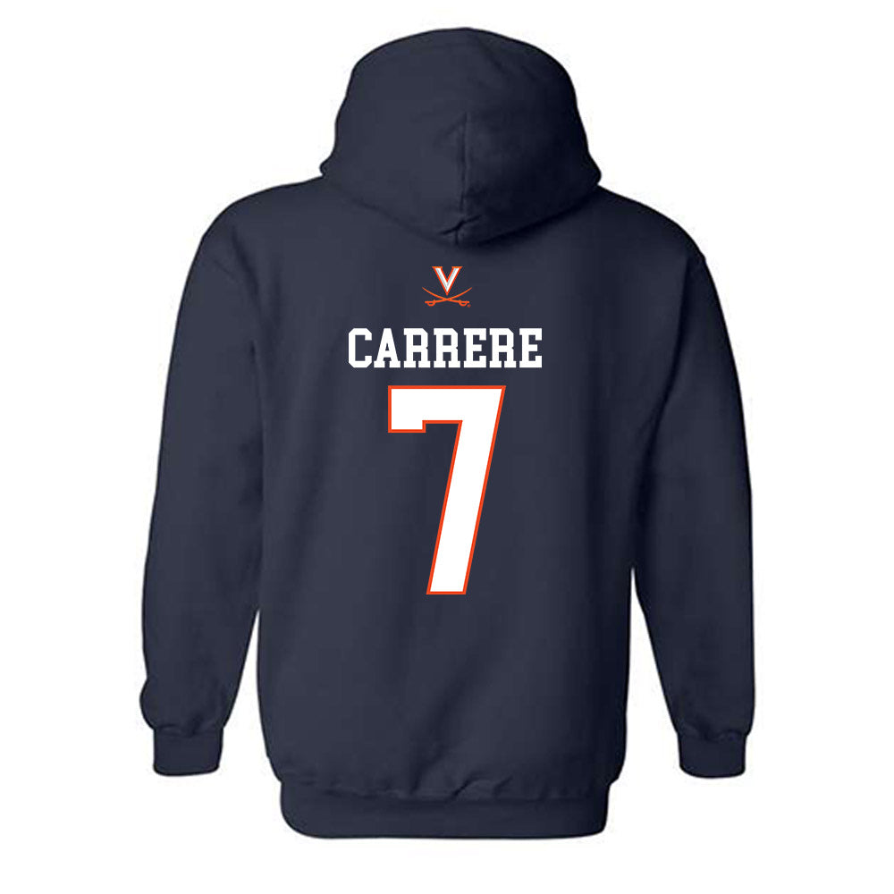 Virginia - NCAA Men's Basketball : Martin Carrere - Replica Shersey Hooded Sweatshirt-1