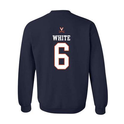 Virginia - NCAA Men's Basketball : Jacari White - Replica Shersey Crewneck Sweatshirt-1