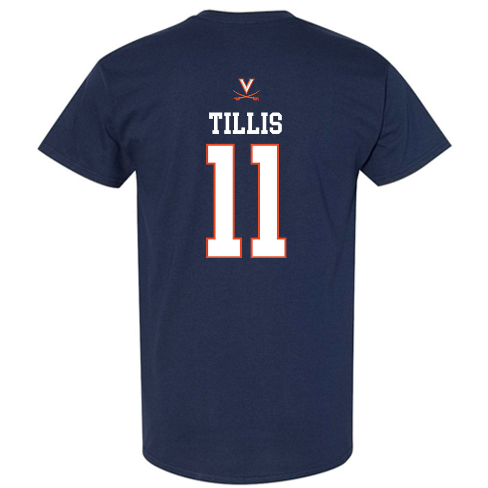 Virginia - NCAA Men's Basketball : Devin Tillis - Replica Shersey T-Shirt-1