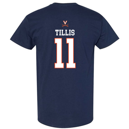 Virginia - NCAA Men's Basketball : Devin Tillis - Replica Shersey T-Shirt-1