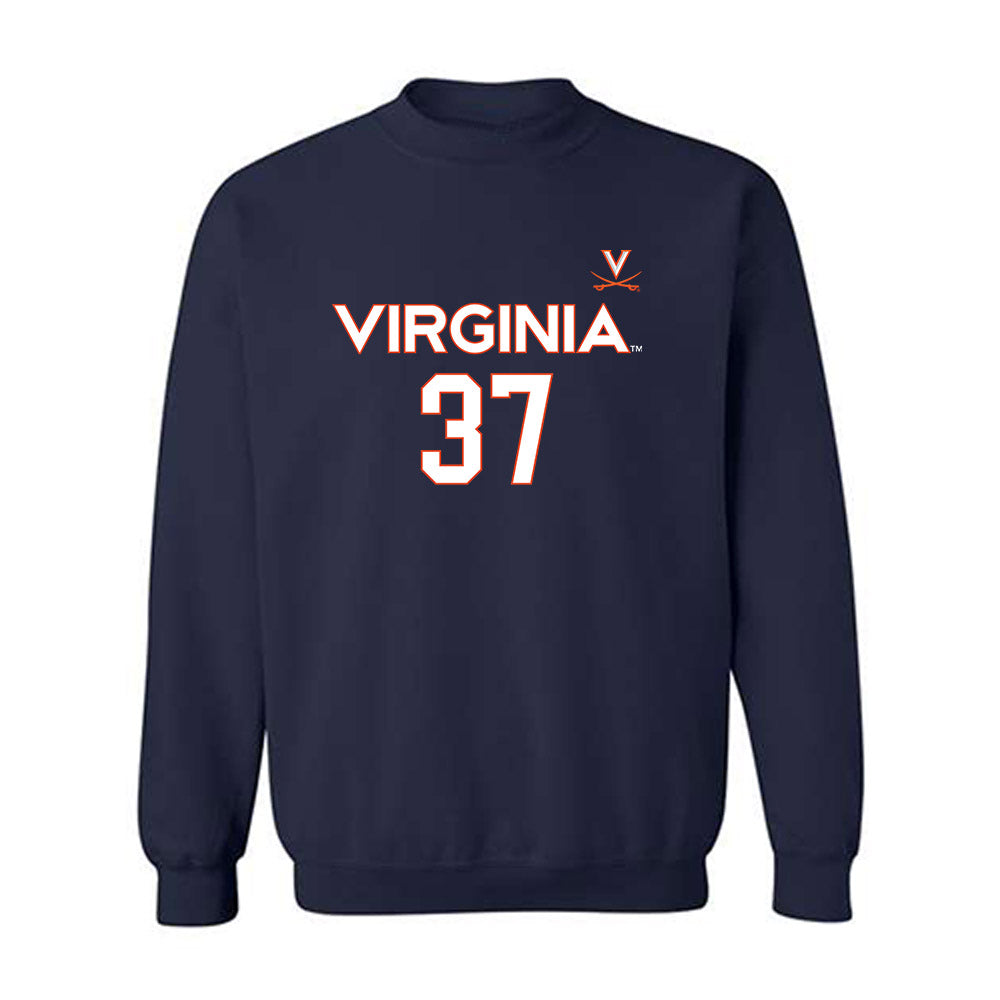Virginia - NCAA Men's Basketball : Jan Vide - Replica Shersey Crewneck Sweatshirt-0