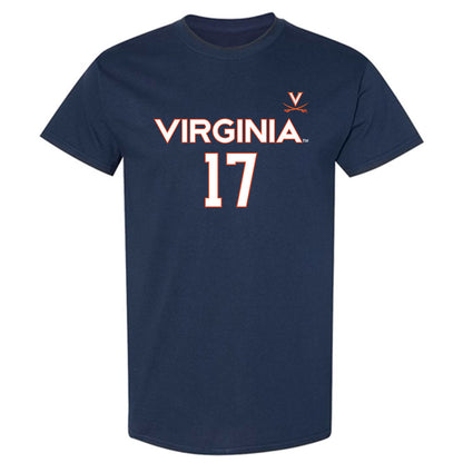 Virginia - NCAA Men's Basketball : Johann Grunloh - Replica Shersey T-Shirt-0