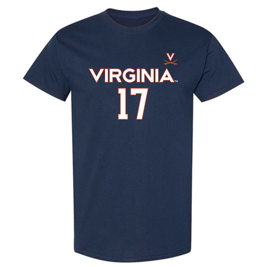 Virginia - NCAA Men's Basketball : Johann Grunloh - Replica Shersey T-Shirt-0