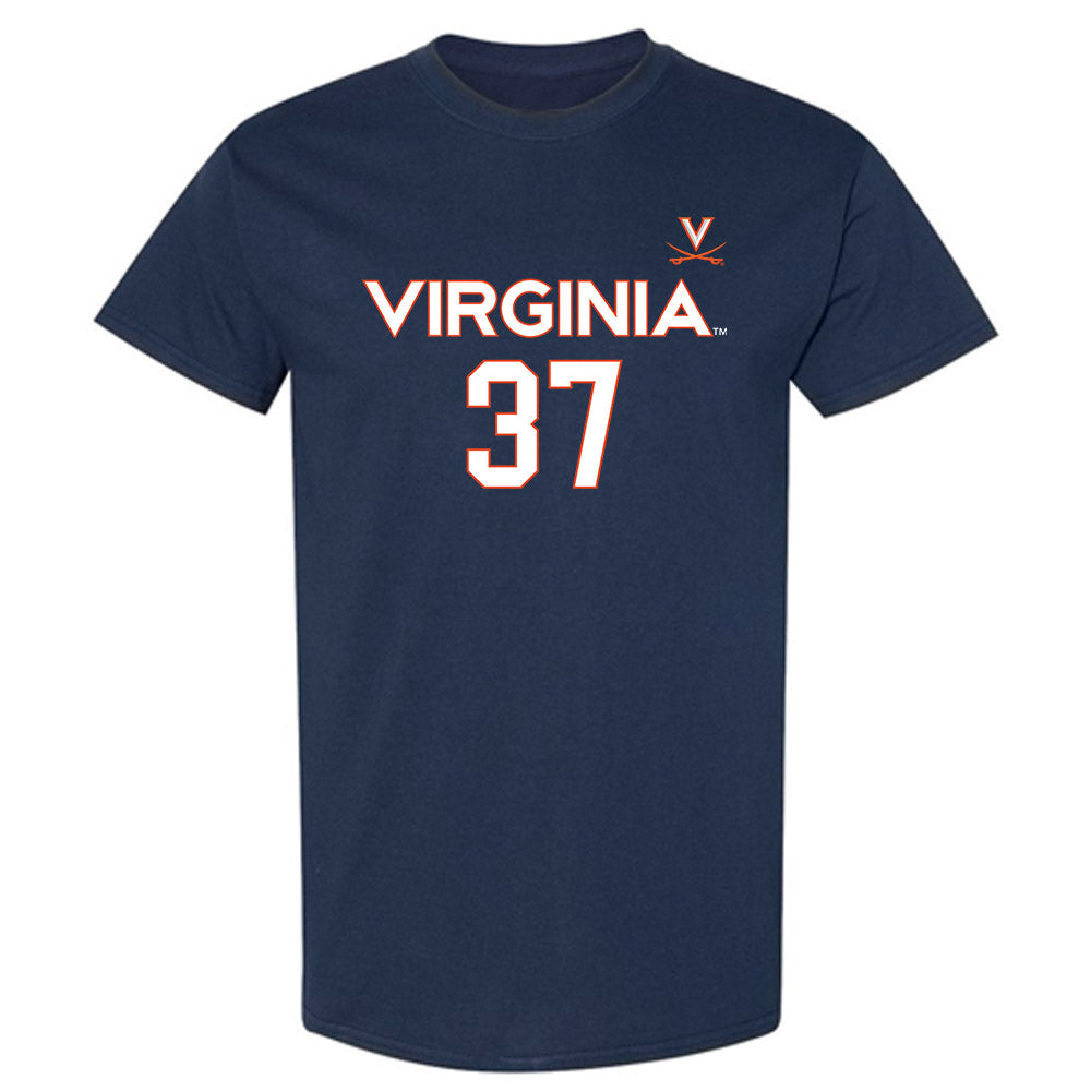 Virginia - NCAA Men's Basketball : Jan Vide - Replica Shersey T-Shirt-0