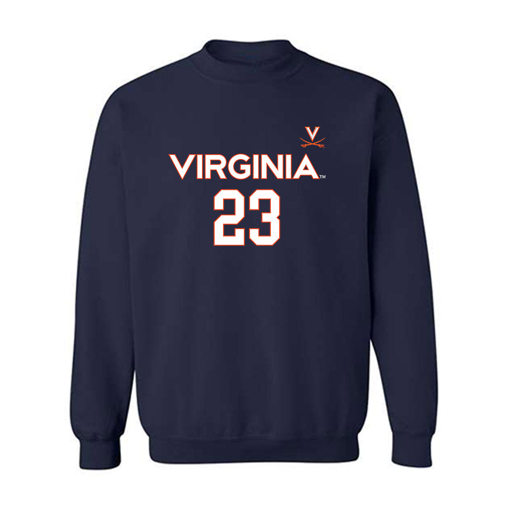 Virginia - NCAA Women's Basketball : Romi Levy - Replica Shersey Crewneck Sweatshirt-0