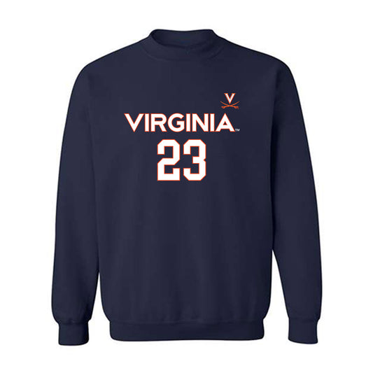 Virginia - NCAA Women's Basketball : Romi Levy - Replica Shersey Crewneck Sweatshirt-0