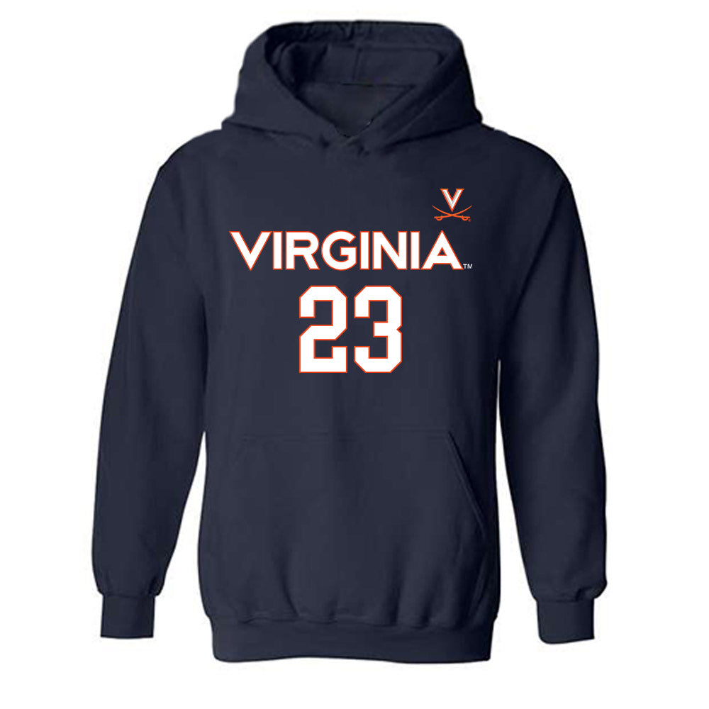 Virginia - NCAA Women's Basketball : Romi Levy - Replica Shersey Hooded Sweatshirt-0
