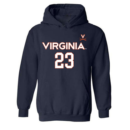 Virginia - NCAA Women's Basketball : Romi Levy - Replica Shersey Hooded Sweatshirt-0