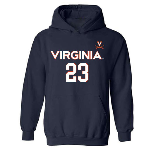 Virginia - NCAA Women's Basketball : Romi Levy - Replica Shersey Hooded Sweatshirt-0