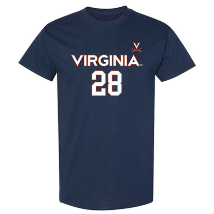 Virginia - NCAA Men's Basketball : Thijs De Ridder - Replica Shersey T-Shirt-0