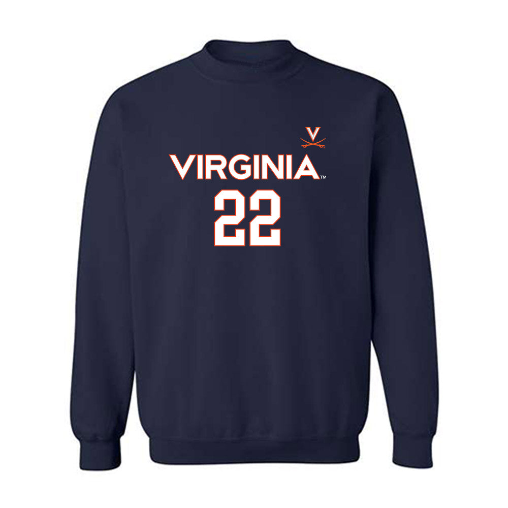 Virginia - NCAA Men's Basketball : Owen Odom - Replica Shersey Crewneck Sweatshirt-0