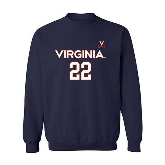Virginia - NCAA Men's Basketball : Owen Odom - Replica Shersey Crewneck Sweatshirt-0