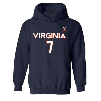 Virginia - NCAA Men's Basketball : Martin Carrere - Replica Shersey Hooded Sweatshirt-0