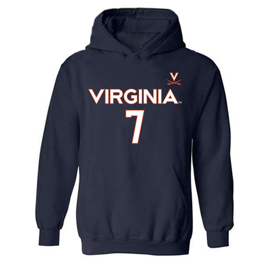 Virginia - NCAA Men's Basketball : Martin Carrere - Replica Shersey Hooded Sweatshirt-0