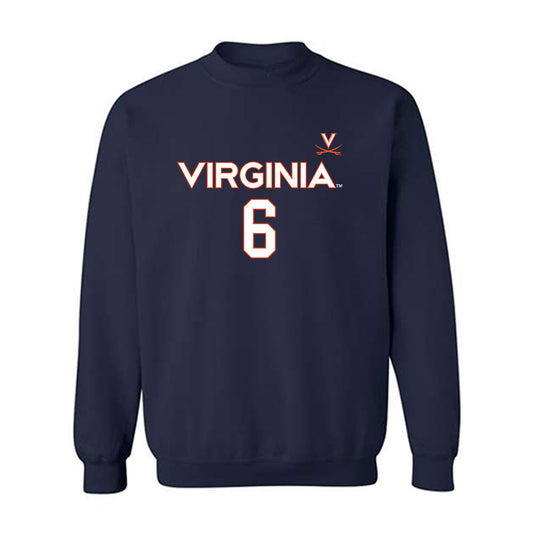 Virginia - NCAA Men's Basketball : Jacari White - Replica Shersey Crewneck Sweatshirt-0