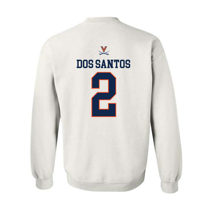 Virginia - NCAA Women's Basketball : Raiane Dos Santos - Replica Shersey Crewneck Sweatshirt-1