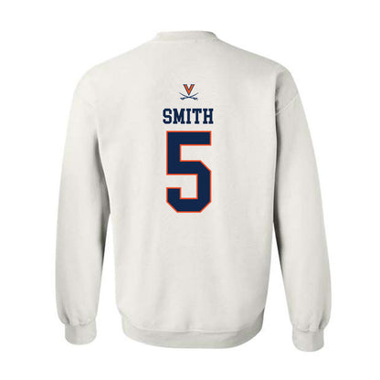 Virginia - NCAA Women's Basketball : Sa'Myah Smith - Replica Shersey Crewneck Sweatshirt-1