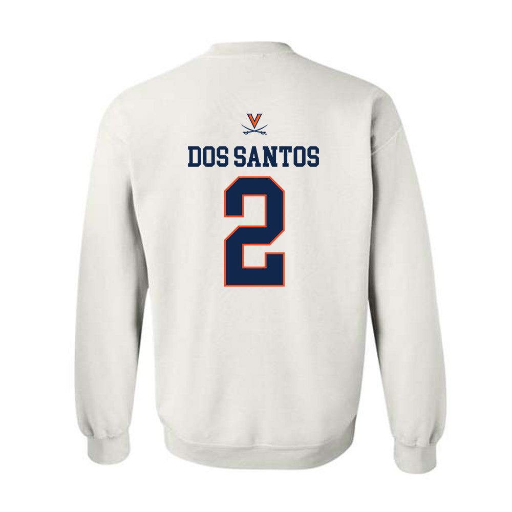 Virginia - NCAA Women's Basketball : Raiane Dos Santos - Replica Shersey Crewneck Sweatshirt-1