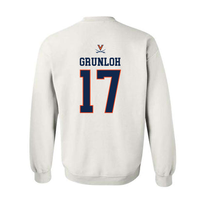 Virginia - NCAA Men's Basketball : Johann Grunloh - Replica Shersey Crewneck Sweatshirt-1