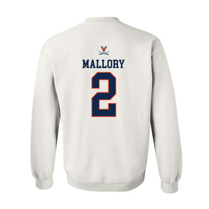 Virginia - NCAA Men's Basketball : Chance Mallory - Replica Shersey Crewneck Sweatshirt-1