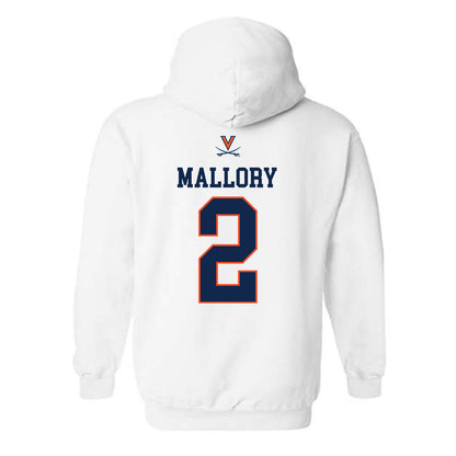 Virginia - NCAA Men's Basketball : Chance Mallory - Replica Shersey Hooded Sweatshirt-1
