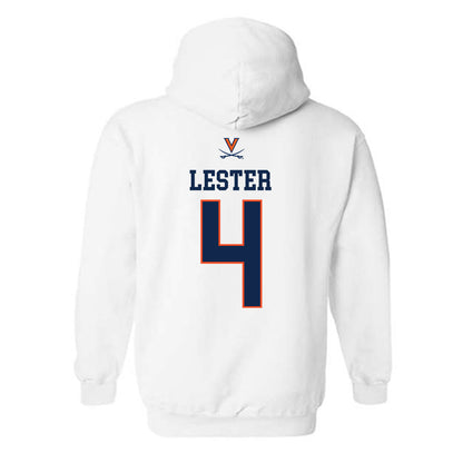 Virginia - NCAA Women's Basketball : Eris Lester - Replica Shersey Hooded Sweatshirt-1