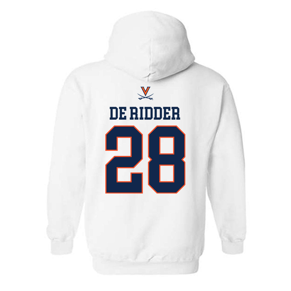 Virginia - NCAA Men's Basketball : Thijs De Ridder - Replica Shersey Hooded Sweatshirt-1