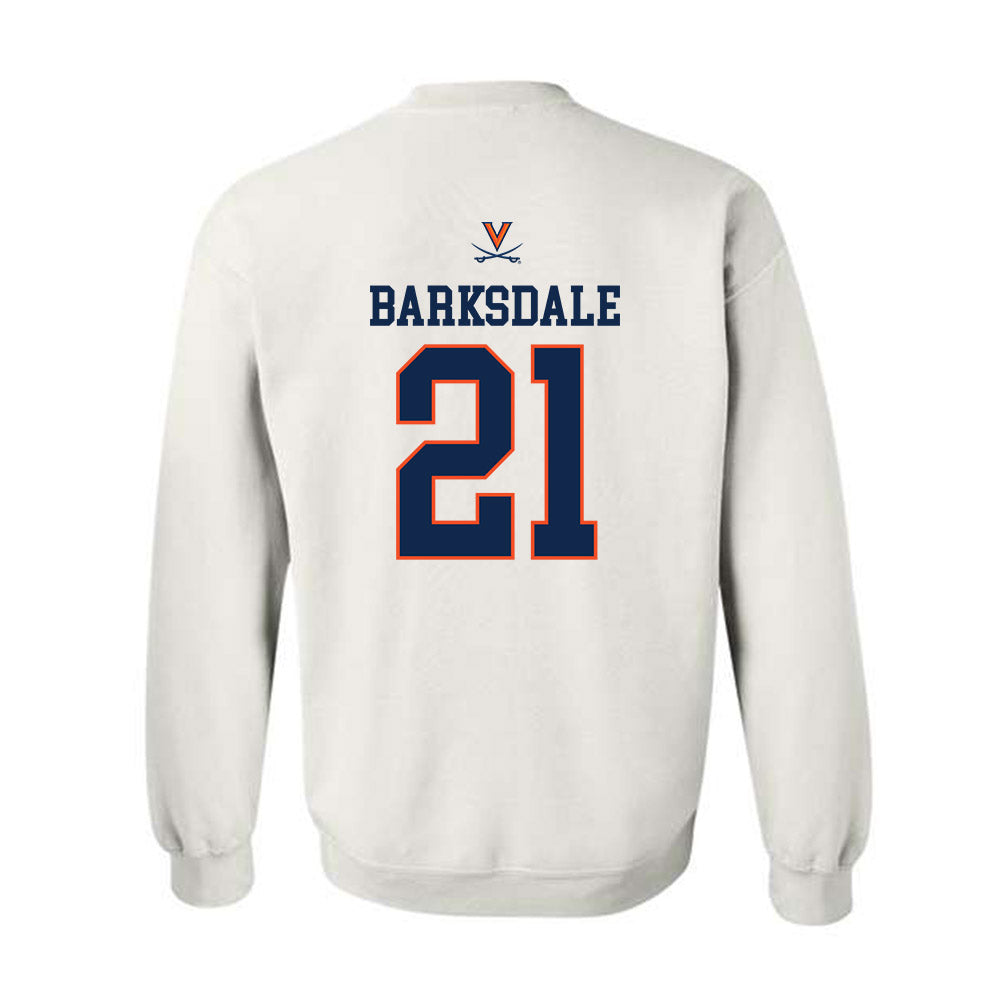 Virginia - NCAA Men's Basketball : Silas Barksdale - Replica Shersey Crewneck Sweatshirt-1