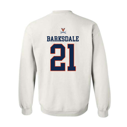 Virginia - NCAA Men's Basketball : Silas Barksdale - Replica Shersey Crewneck Sweatshirt-1