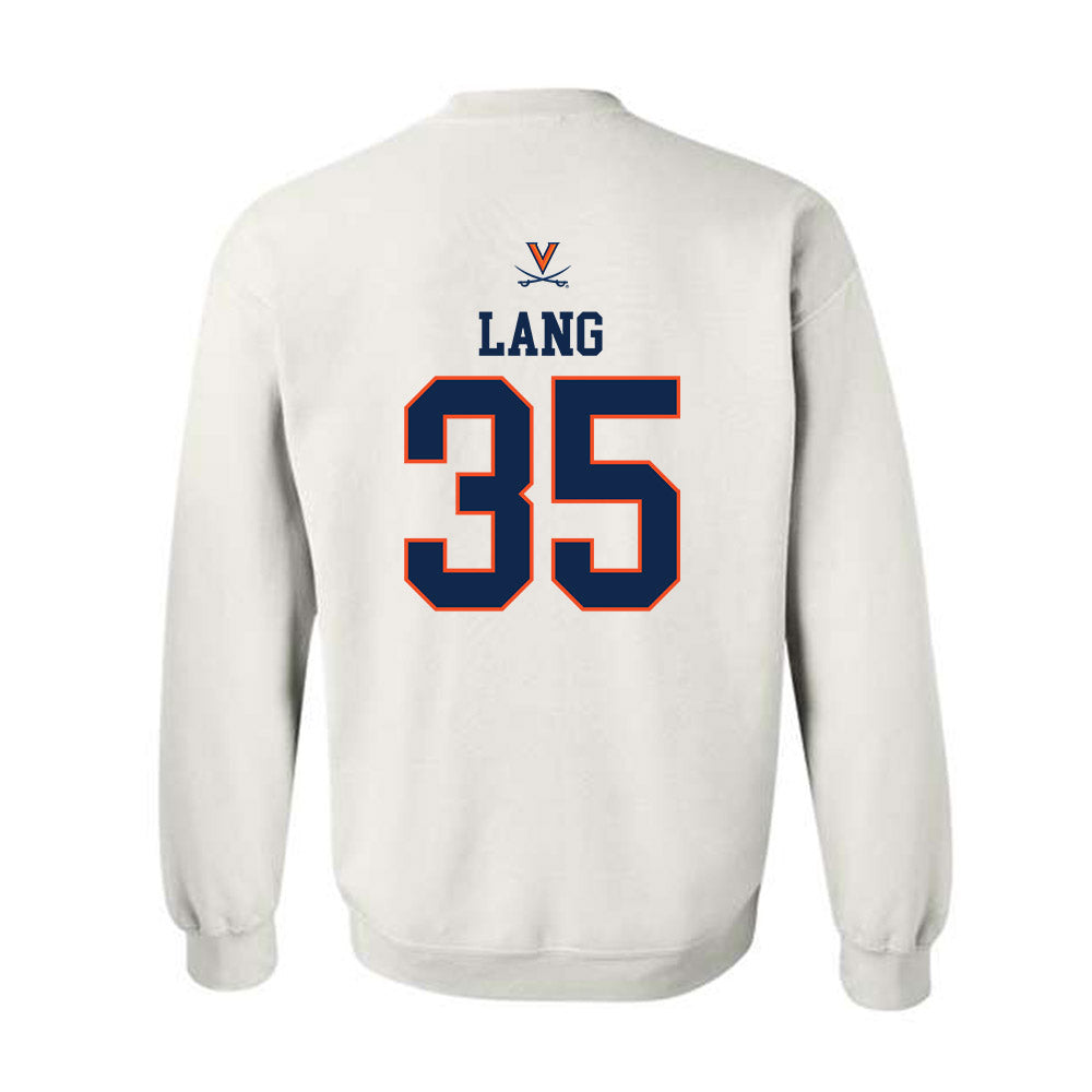 Virginia - NCAA Men's Basketball : Carter Lang - Replica Shersey Crewneck Sweatshirt