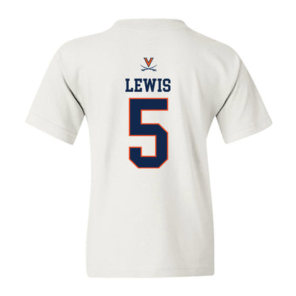 Virginia - NCAA Men's Basketball : Sam Lewis - Replica Shersey Youth T-Shirt-1