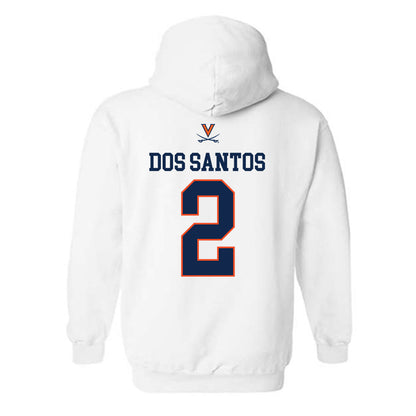 Virginia - NCAA Women's Basketball : Raiane Dos Santos - Replica Shersey Hooded Sweatshirt-1
